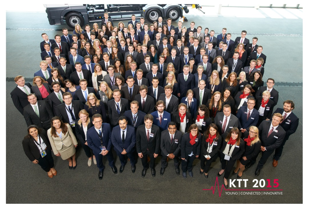 VW-gruppens traineer samlade på KTT i München