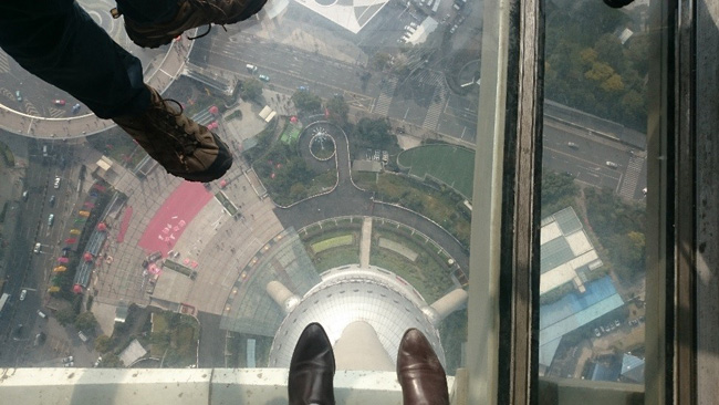 Visit to Pearl Tower in Shanghai, China